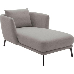 SCHÖNER WOHNEN-Kollektion Chaiselongue Pearl - 5 Jahre Hersteller-Garantie, auch in Bouclé, Maße (B/H/T): 101/71/161 cm, Füße aus Metall