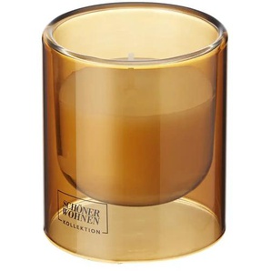SCHÖNER WOHNEN Kollektion Duftkerze - braun - Glas,Wachs - 8,5 cm - 7.5 | Möbel Kraft