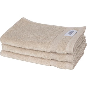 Gästehandtuch SCHÖNER WOHNEN-KOLLEKTION Cuddly Handtücher (Packung) Gr. B/L: 30 cm x 50 cm (3 St.), beige (sand) Gästehandtücher schnell trocknende Airtouch-Qualität