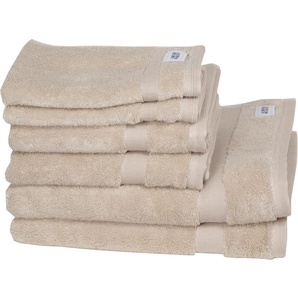 Handtuch Set SCHÖNER WOHNEN-KOLLEKTION Cuddly Handtuch-Sets Gr. 6 tlg., beige (sand) Handtuch-Sets schnell trocknende Airtouch-Qualität