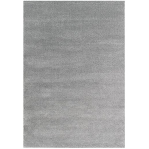 Hochflorteppich Pure 133 x 190cm Silber/Silber