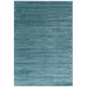 Hochflorteppich Pure 133 x 190cm Türkis/Türkis