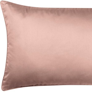 Kissenbezüge SCHÖNER WOHNEN-KOLLEKTION Pure Gr. B/L: 40 cm x 80 cm, 2 St., Satin, rosa (rosa, rose) Kissenbezüge uni 2-teilig, aus nachhaltigerer Baumwolle