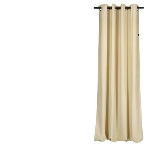 SCHÖNER WOHNEN Kollektion Ösenschal - beige - Synthetik - 130 cm - 1 cm | Möbel Kraft
