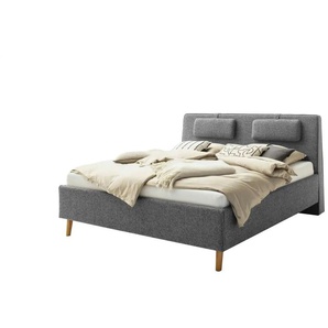 SCHÖNER WOHNEN Kollektion Polsterbett  Madrid ¦ grau ¦ Maße (cm): B: 188 H: 115