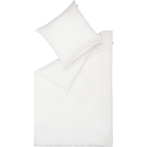 Schöner Wohnen Kollektion Schöner Wohnen Satin-Bettwäsche-Garnitur Pure Farbe weiss Größe 155x220cm