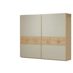 SCHÖNER WOHNEN Kollektion Schwebetürenschrank Multiline - beige - Materialmix - 270,6 cm - 230 cm - cm 68,0 | Möbel Kraft