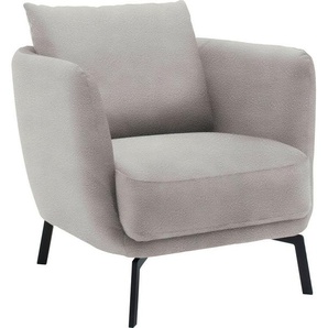 SCHÖNER WOHNEN-Kollektion Sessel Pearl - 5 Jahre Hersteller-Garantie, Maße (B/H/T): 86/68/86 cm, auch in Bouclé, Füße Metall