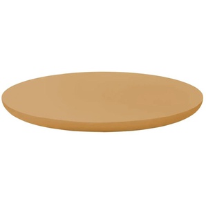 SCHÖNER WOHNEN Kollektion Tablett  Henri ¦ gelb ¦ Holz ¦ Maße (cm): H: 3  Ø: 40