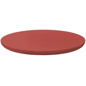 SCHÖNER WOHNEN Kollektion Tablett  Henri ¦ rot ¦ Holz ¦ Maße (cm): H: 3  Ø: 40