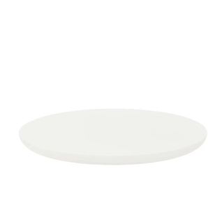 SCHÖNER WOHNEN Kollektion Tablett  Henri ¦ weiß ¦ Holz ¦ Maße (cm): H: 3  Ø: 40