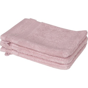 Waschhandschuh SCHÖNER WOHNEN-KOLLEKTION Cuddly Waschlappen Gr. B/L: 16 cm x 21 cm, rosa Waschhandschuhe Waschlappen schnell trocknende Airtouch-Qualität