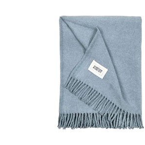 SCHÖNER WOHNEN Kollektion Wohndecke - blau - Baumwollmischgewebe - 140 cm - 1 cm | Möbel Kraft