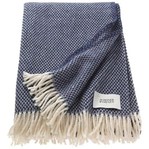 SCHÖNER WOHNEN Kollektion Wohndecke - blau - Baumwollmischgewebe - 140 cm - 1 cm | Möbel Kraft