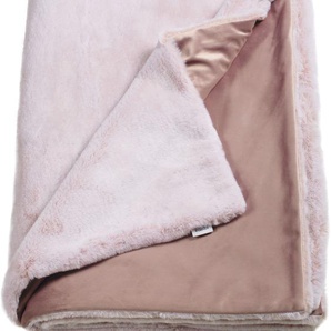 Wohndecke SCHÖNER WOHNEN-KOLLEKTION Cozy Wohndecken Gr. B/L: 130 cm x 170 cm, rosa (rose) Kunstfaserdecken aus weichem Kunstfell, Kuscheldecke