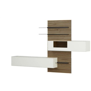 SCHÖNER WOHNEN Kollektion Wohnkombination Yonna - weiß - Materialmix - 323 cm - 202 cm - cm 39,0 | Möbel Kraft