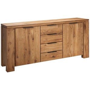 Anrichte SCHÖSSWENDER Oviedo Sideboards Gr. B/H/T: 180 cm x 88,40 cm x 45 cm, braun (wildeiche massiv) Sideboard Sideboards Breite 180 cm