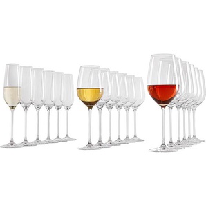 Schott Zwiesel Gläserset Fortissimo, Klar, Glas, 18-teilig, Made in Germany, Essen & Trinken, Gläser, Gläser-Sets