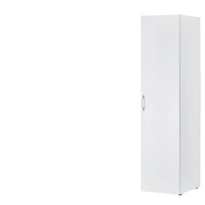 Schrank  1-türig  Multiraumkonzept ¦ weiß ¦ Maße (cm): B: 45 H: 185 T: 54.0