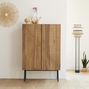Schrank aus massivem Teakholz 100 cm