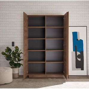 Schrank 121 x 193 x 44cm Braun/Kirschbaum Dekor