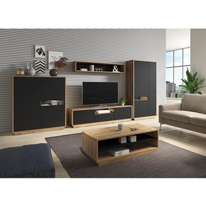 Schrank 92 x 181 x 40cm Schwarz