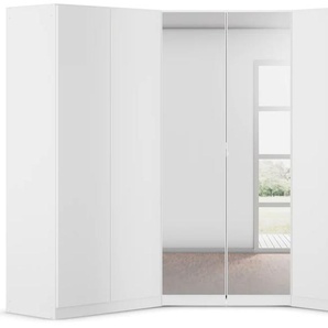 Schrank-Set RAUCH Kleiderschrank Schrank Garderobe Wäscheschrank COSTA mit Spiegel, weiß (alpinweiß), B:208cm H:197cm T:253cm, Holzwerkstoff, Kastenmöbel-Sets, viel Platz, grifflose Front und Push-to-Open Funktion MADE IN GERMANY, Topseller