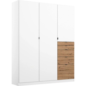 Schrank-Set RAUCH Ontario Kastenmöbel-Sets Gr. B/H/T: 253 cm x 197 cm x 195 cm, Alle Elemente können einzeln gestellt werden, weiß (weiß, eiche artisan) Schranksysteme und Schrankserien