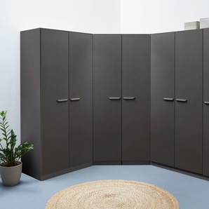 Schrank-Set RAUCH Vandor Kastenmöbel-Sets Gr. B/H/T: 253 cm x 197 cm x 208 cm, grau (graumetallic) Schranksysteme und Schrankserien Schrankset inklusive 6 Wäscheboxen 1 Stoff-Organizer mit Fächern