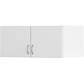 Schrankaufsatz 91 x 39 x 54cm Weiß Spanplatte, bedruckt & lackiert