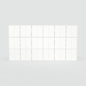 Schrankwand Weiß - Moderne Wohnwand: Türen in Weiß - Hochwertige Materialien - 450 x 233 x 34 cm, Konfigurator