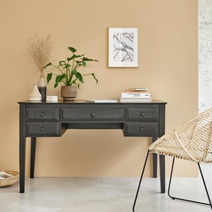 Schreibtisch aus massivem Mangoholz 130 cm