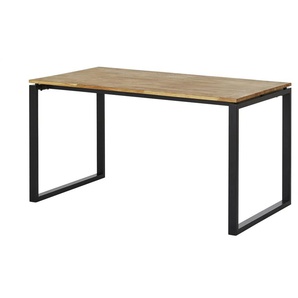 Schreibtisch  Black Line ¦ holzfarben ¦ Maße (cm): B: 80 H: 76 T: 80.0