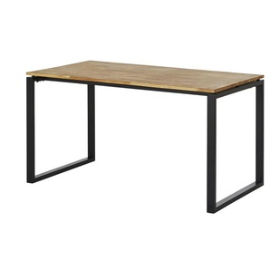 Schreibtisch  Black Line ¦ holzfarben ¦ Maße (cm): B: 80 H: 76 T: 80