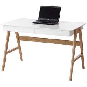 Schreibtisch Branno 120 x 75 x 70cm Braun/Weiß