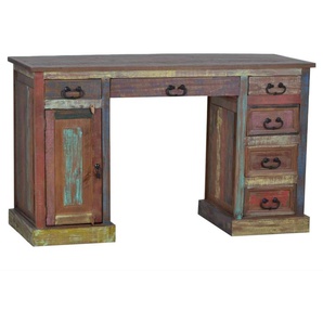 Schreibtisch Cancun Massivholz Pinie Shabby Chic Mexiko Möbel Mexikanisch