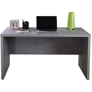 Schreibtisch COMPOSAD PRATICO Tische Gr. B/H/T: 140 cm x 74 cm x 69 cm, Breite 140 cm, grau (zement) Schreibtische