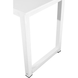 Schreibtisch Computertisch Bürotisch Officetisch pc Tisch Desk Table 120x60cm (Weiss/Schwarz) - Bituxx