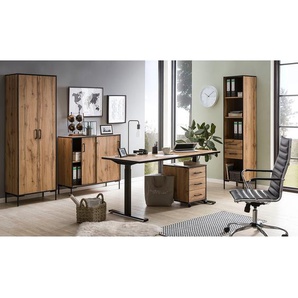 Schreibtisch Cumminus I 160 x 71 x 75cm Braun/Eiche Dekor