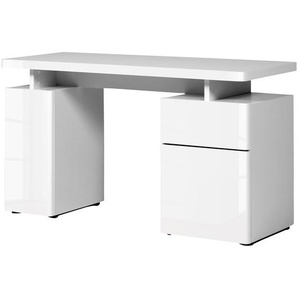 Schreibtisch Cuuba Libre 140 140 x 76 x 55cm Weiß/Weiß