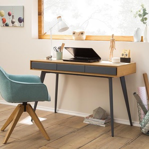 Schreibtisch 120 x 75 x 50cm Braun/Grau