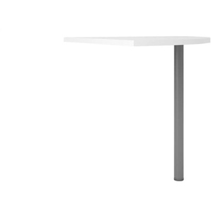 Schreibtisch-Eckplatte mit Stützfuß  Saale | 80,1 cm | 73,5 cm | 80,1 cm |