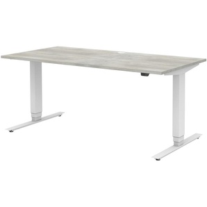 Schreibtisch elektrisch höhenverstellbar  home.office ¦ grau ¦ Maße (cm): B: 160 H: 64 T: 70.0