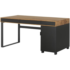 Schreibtisch Enego ¦ schwarz ¦ Maße (cm): B: 80 H: 77