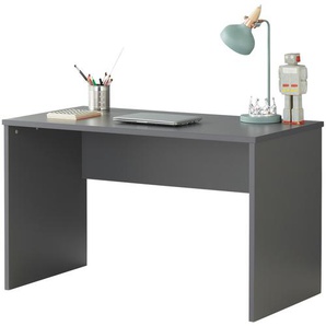 Schreibtisch - grau - Materialmix - 125 cm - 75 cm - 65 cm | Möbel Kraft