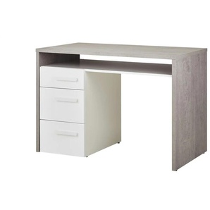 Schreibtisch - grau - Materialmix - 110 cm - 74 cm - cm 60,0 | Möbel Kraft