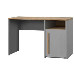 Schreibtisch - grau - Materialmix - 120 cm - 73,8 cm - cm 58,7 | Möbel Kraft