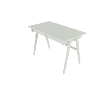 Schreibtisch - grau - Materialmix - 120 cm - 75,5 cm | Möbel Kraft