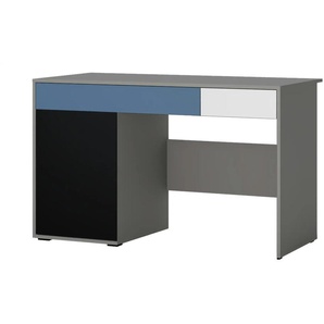 Schreibtisch - grau - Materialmix - 124,4 cm - 76 cm - cm 60,1 | Möbel Kraft