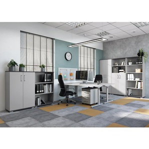 Schreibtisch 160cm Grau/Lichtgrau